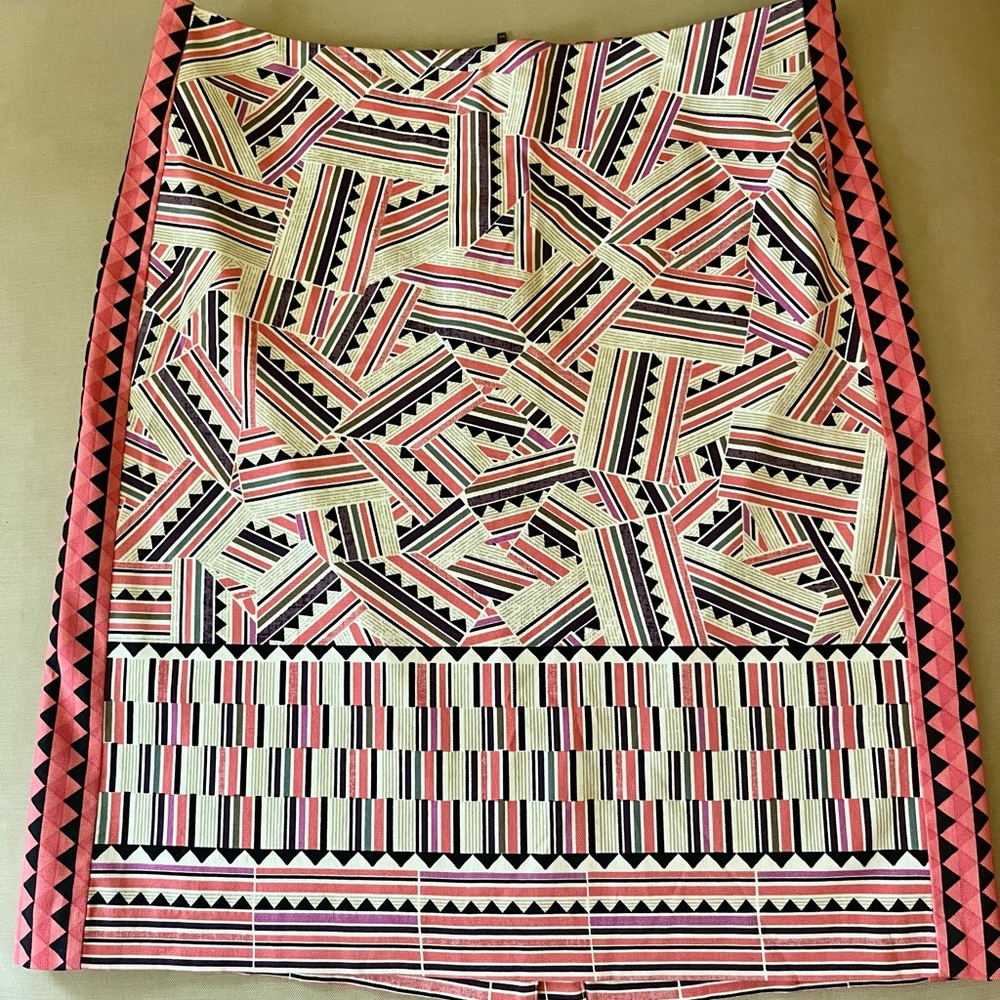 NIC+ZOE Pencil Skirt Geometric Design